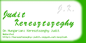 judit keresztszeghy business card